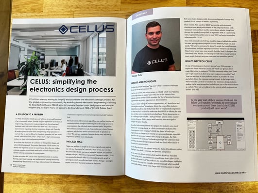 CELUS Startups Magazine interview - in print