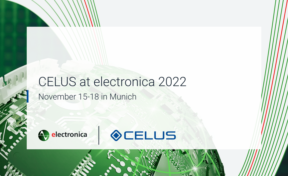 CELUS is part of electronica 2022