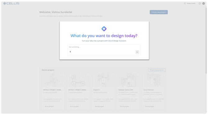 Design Assistant_Welcome Screen