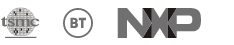 tsmc, bt and nxp company logos