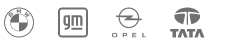 bmw, gm, opel, tata company logos