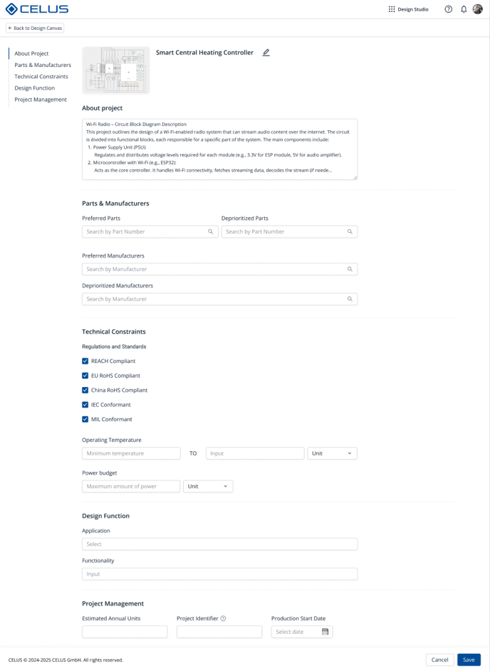 Project Settings