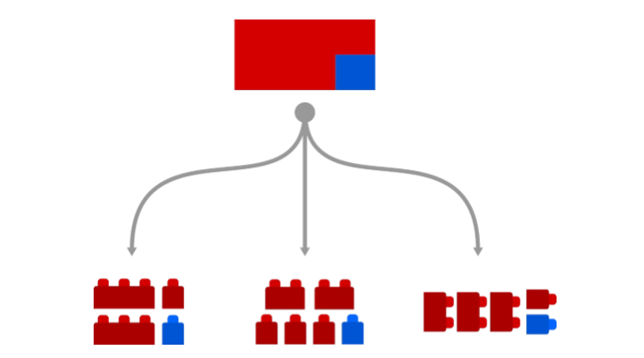 Visualization of the first step of in the development of PCBs: Selecting the components